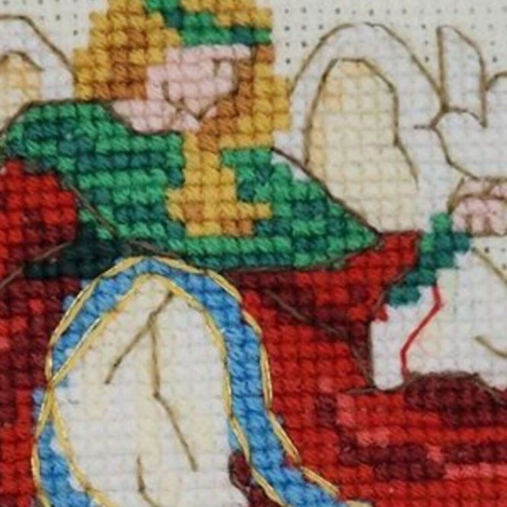 Set of 6 Mystical Angels completed cross stitch - Picture 12 of 15